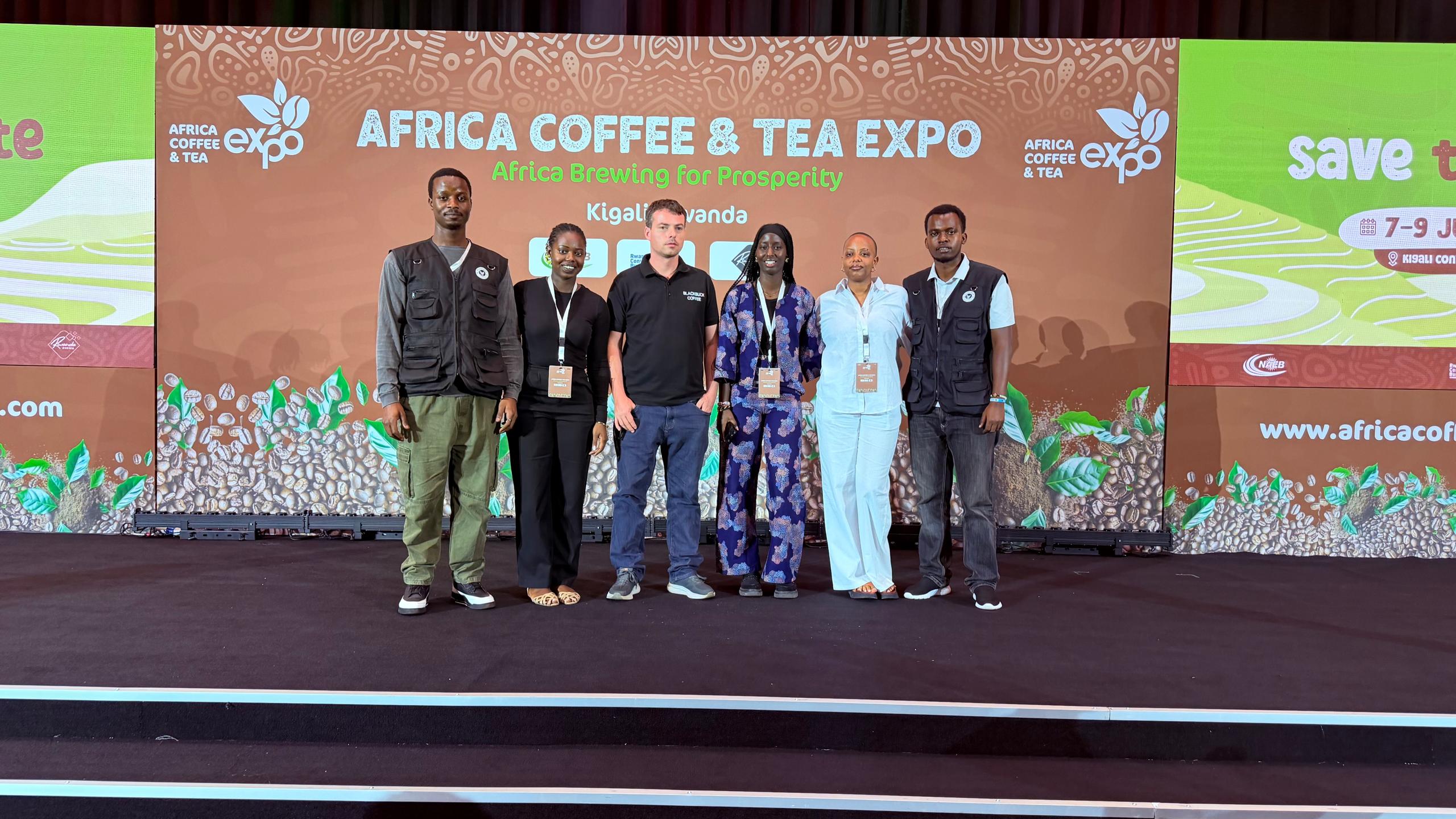 The Blackbuck Coffee stand at the Africa Coffee and Tea Expo, Kigali Convention Centre
